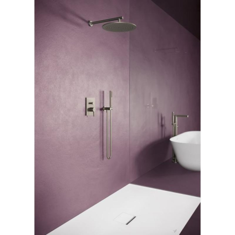 Braț de duș Villeroy&Boch, Universal Showers, rotund, 40 cm, brushed nickel [3]