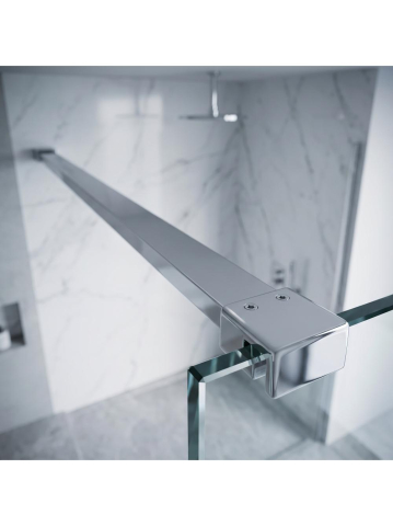 Brat fixare paravan dus 150 cm Rea crom aluminiu [3]