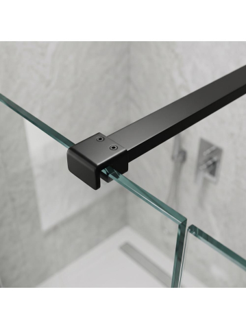 Brat fixare paravan dus 150 cm Rea negru mat aluminiu [5]