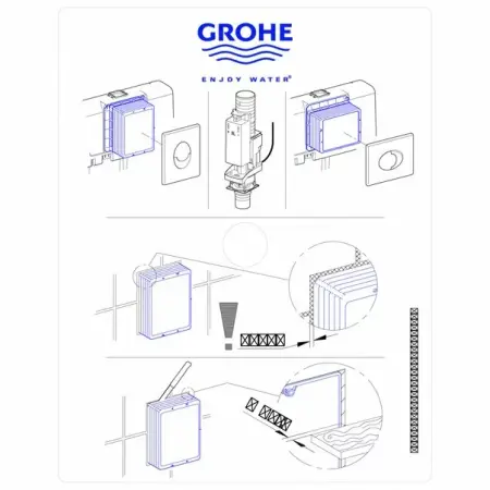 Burduf de vizitare pentru cadru incastrat Grohe Rapid SLX [1]
