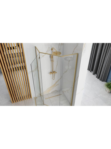 Cabina de dus DIAMOND 100x100 cm auriu periat [4]