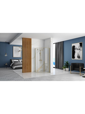 Cabina de dus DIAMOND 100x100 cm auriu periat [1]