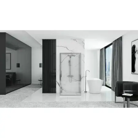 Cabina de dus dreptunghiulara cu usi batante Rea Rapid Swing 90x100 cm [3]