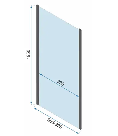 Cabina de dus patrata cu usa pliabila si 2 pereti ficsi Rea Rapid Fold 100×100 auriu [6]