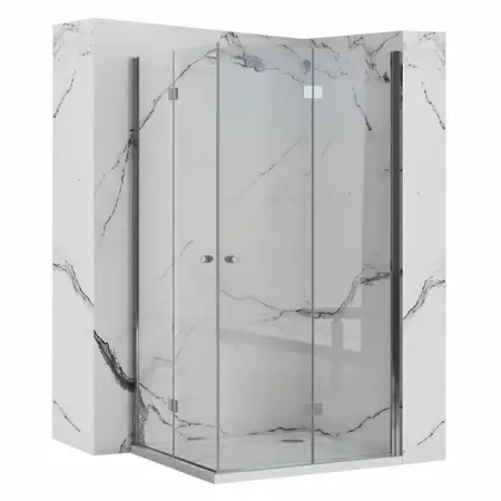 Cabine de dus patrate - Cabina de dus patrata cu usi pliabile Rea Fold N2 70x70 crom
