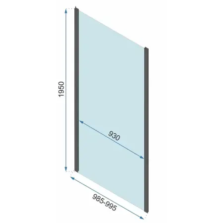 Cabina de dus patrata cu usi pliabile auriu Rea Rapid Fold 80x80 cm [10]