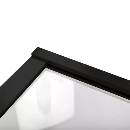 Cabina de dus patrata Rea Hugo cu 2 usi batante 90x90 cm negru [7]