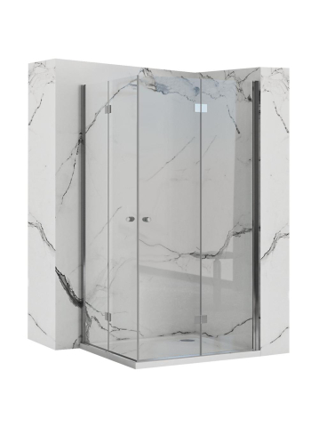 Cabine dus - Cabina de dus pliabil Rea Fold N2 80x80 cm crom