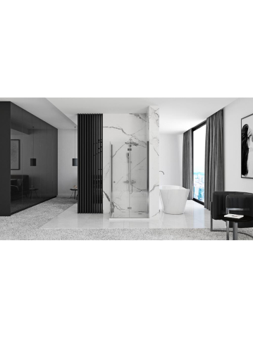Cabina de dus pliabil Rea Fold N2 80x80 cm crom [5]