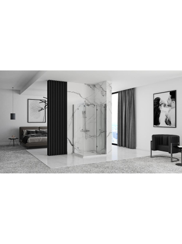 Cabina de dus pliabil Rea Fold N2 80x80 cm crom [3]