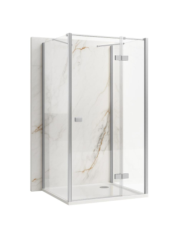 Cabine de dus dreptunghiulare - Cabina de dus Rea Atlas cu deschidere pe dreapta 90x80 cm crom