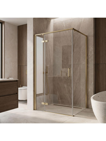 Cabina de dus Rea Bruno 120 x 90 cm auriu periat [4]