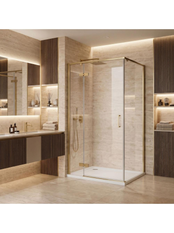 Cabina de dus Rea Bruno 120 x 90 cm auriu periat [1]