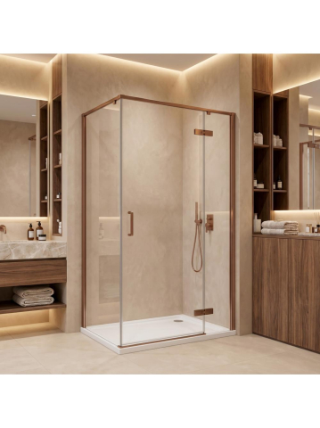 Cabina de dus Rea Bruno 120x90 cupru periat [2]