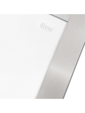 Cabină de duș Rea City cu cadita alba 80x100 cm crom periat [6]