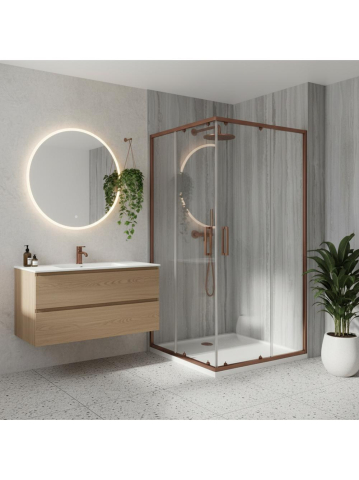 Cabina de dus Rea City 80x100 Cupru periat [4]