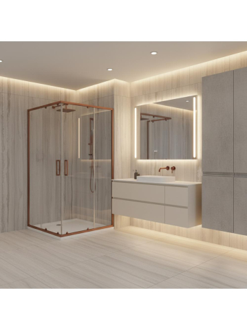 Cabina de dus Rea City 80x100 Cupru periat [5]