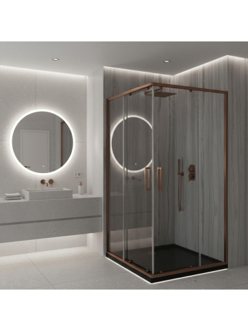 Cabina de dus Rea City 80x100 Cupru periat [6]