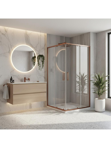 Cabine dus - Cabina de dus Rea City 80x100 Cupru periat