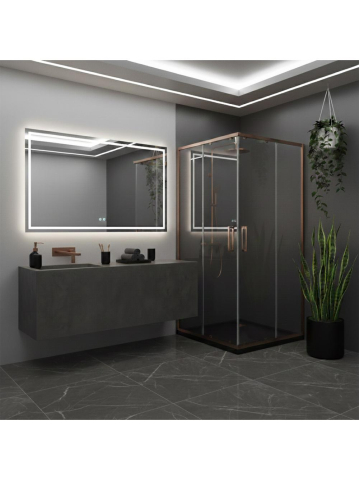 Cabina de dus Rea City 80x80 cm Cupru periat [4]