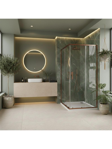 Cabina de dus Rea City 90x90 Cupru periat [4]