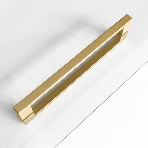 Cabină de duș Rea City cu cadita neagra 90x90 cm auriu periat [6]