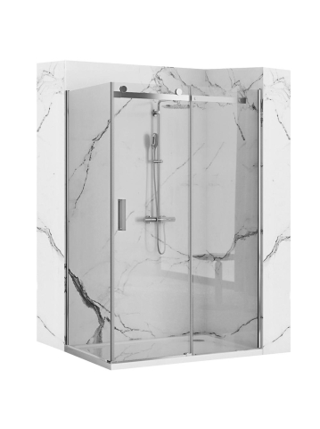 Cabine de dus patrate - Cabina de dus Rea Nixon deschidere dreapta 100x100 cm crom