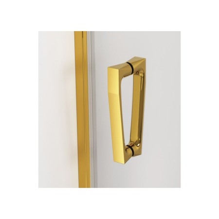 Cabina de dus, SanSwiss, Cadura Opal, patrata, 80 x 80 cm, cu deschidere pe stanga, auriu [1]