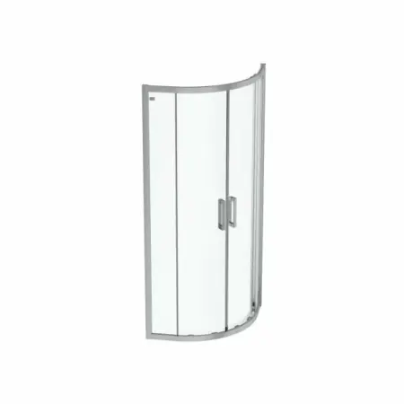 Cabine de dus semirotunde - Cabina de dus semirotunda cu usi glisante 80x80 Ideal Standard Connect 2 profil crom