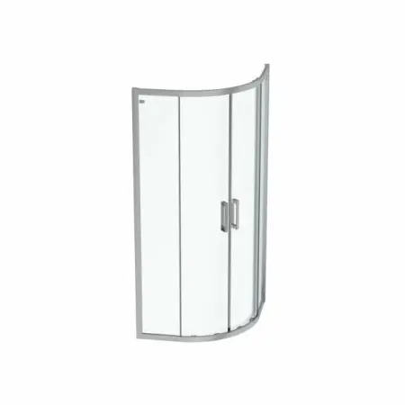 Cabine de dus semirotunde - Cabina de dus semirotunda cu usi glisante 90x90 Ideal Standard Connect 2 profil crom