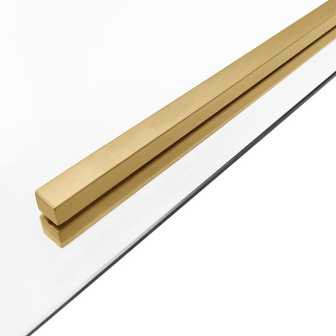 Cabina de dus SOLAR cu cadita neagra auriu periat 90x90 cm [5]