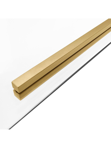 Cabina de dus SOLAR cu cadita alba 90x90 cm auriu periat [5]