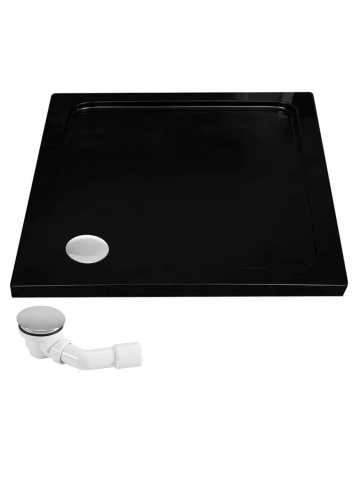 Cabina de dus SOLAR cu cadita alba 90x90 cm auriu periat [7]