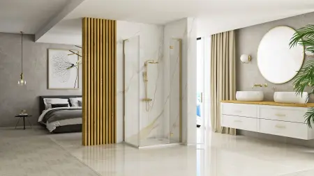 Cabina dus Hugo Auriu Periat 100x90cm, Rea [2]