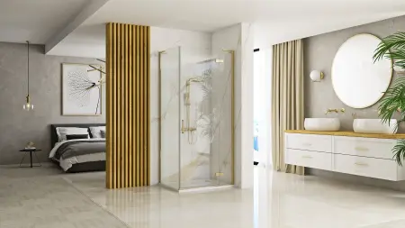 Cabina dus Hugo Auriu Periat 100x90cm, Rea [1]