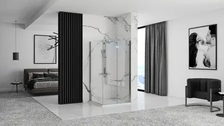 Cabina dus Molier Crom 100x80cm, Rea [3]