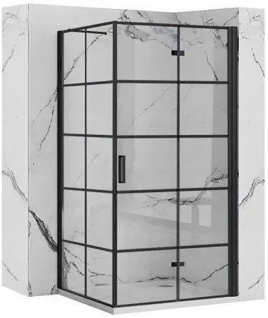 Cabine dus - Cabina dus Molier Negru 110x90cm, Rea