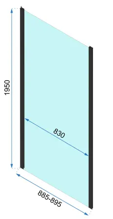Cabina dus Rapid Slide Auriu 110x80cm, Rea [11]