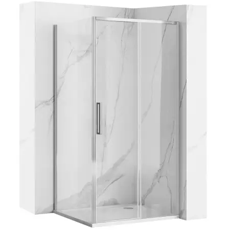 Cabine dus - Cabina dus Rapid Slide Crom 110x90cm, Rea