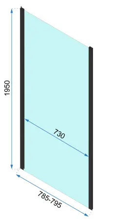 Cabina dus Rapid Slide Crom 140x80cm, Rea [10]