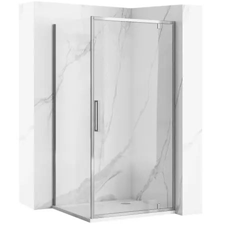 Cabine dus - Cabina dus Rapid Swing Crom 90x80cm, Rea