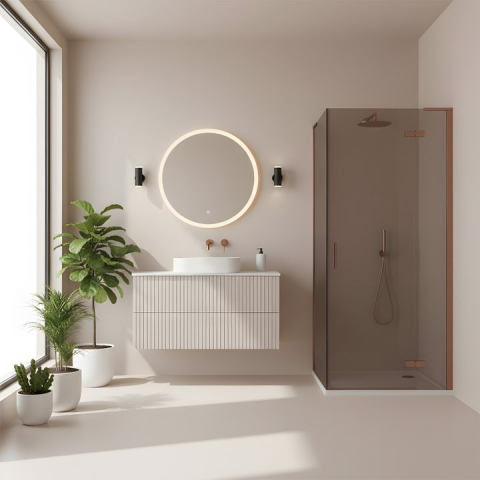 Cabina dus REA Hugo 90x90 cupru periat [2]