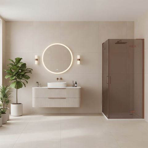 Cabina dus REA Hugo Double 80x80 cupru periat [2]