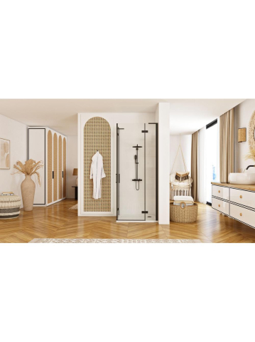 Cabina dus REA Hugo Double 90x90 cm negru [3]