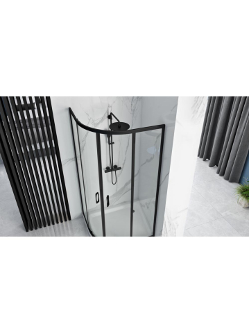 Cabina dus REA Look 80x80 cm negru [3]