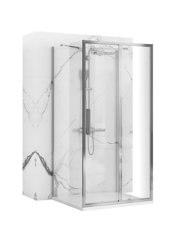 Cabine de dus dreptunghiulare - Cabina dus REA Rapid Slide 130x100 cm crom