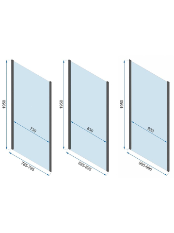 Cabina dus REA Rapid Slide 160x90 cm crom [6]