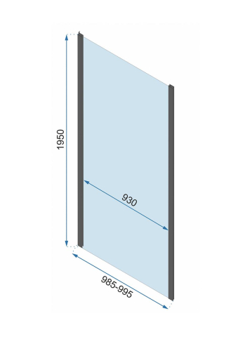 Cabina dus REA Rapid Swing 120x100 cm crom [11]