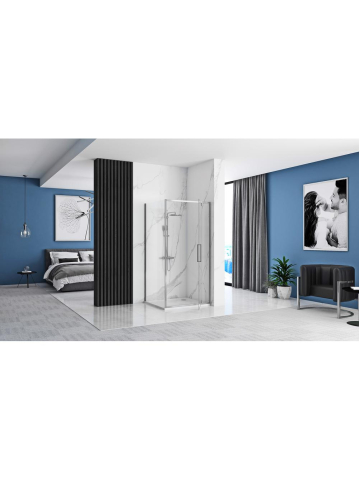 Cabina dus REA Rapid Swing 120x100 cm crom [4]