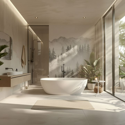 Cadă acrilică freestanding ROMA 170 [2]